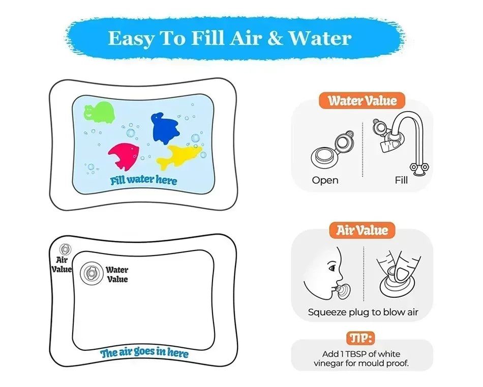 Tapis d'eau gonflable