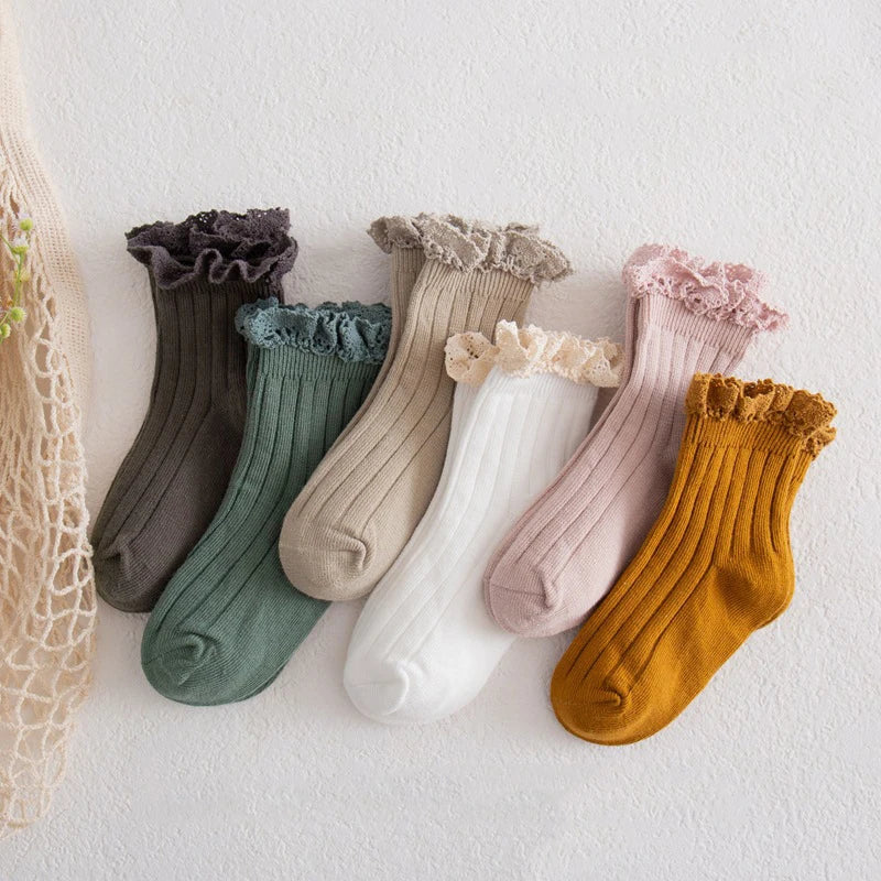 Chaussettes  avec dentelle