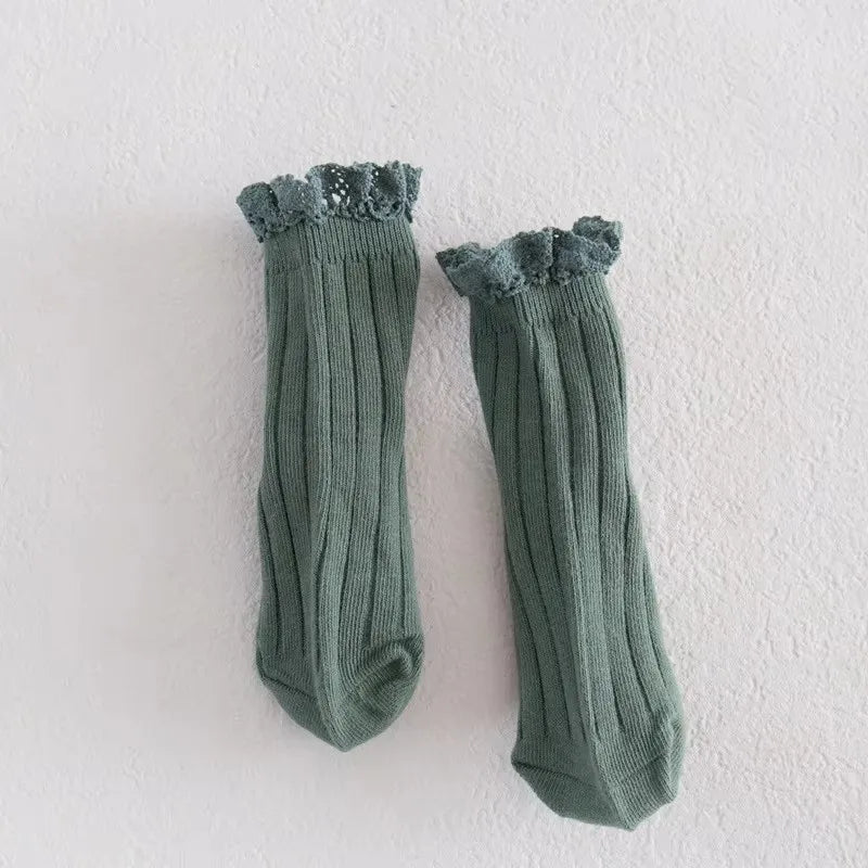 Chaussettes  avec dentelle