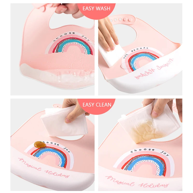 Bavoir en silicone