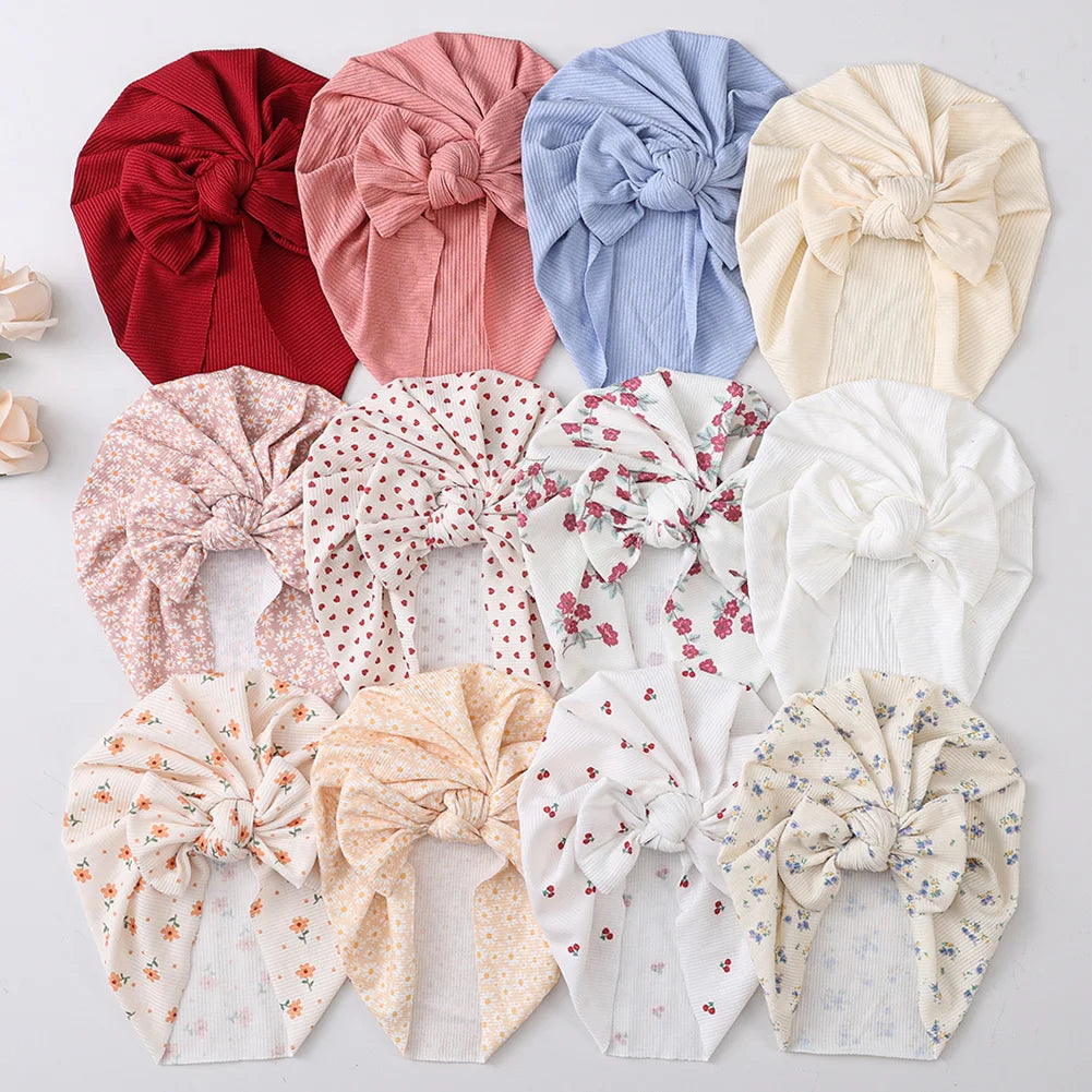 Lot de 3 bonnets turban
