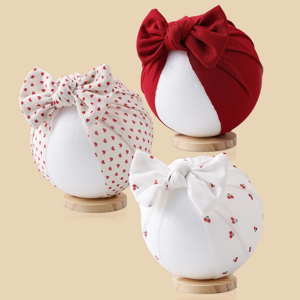 Lot de 3 bonnets turban