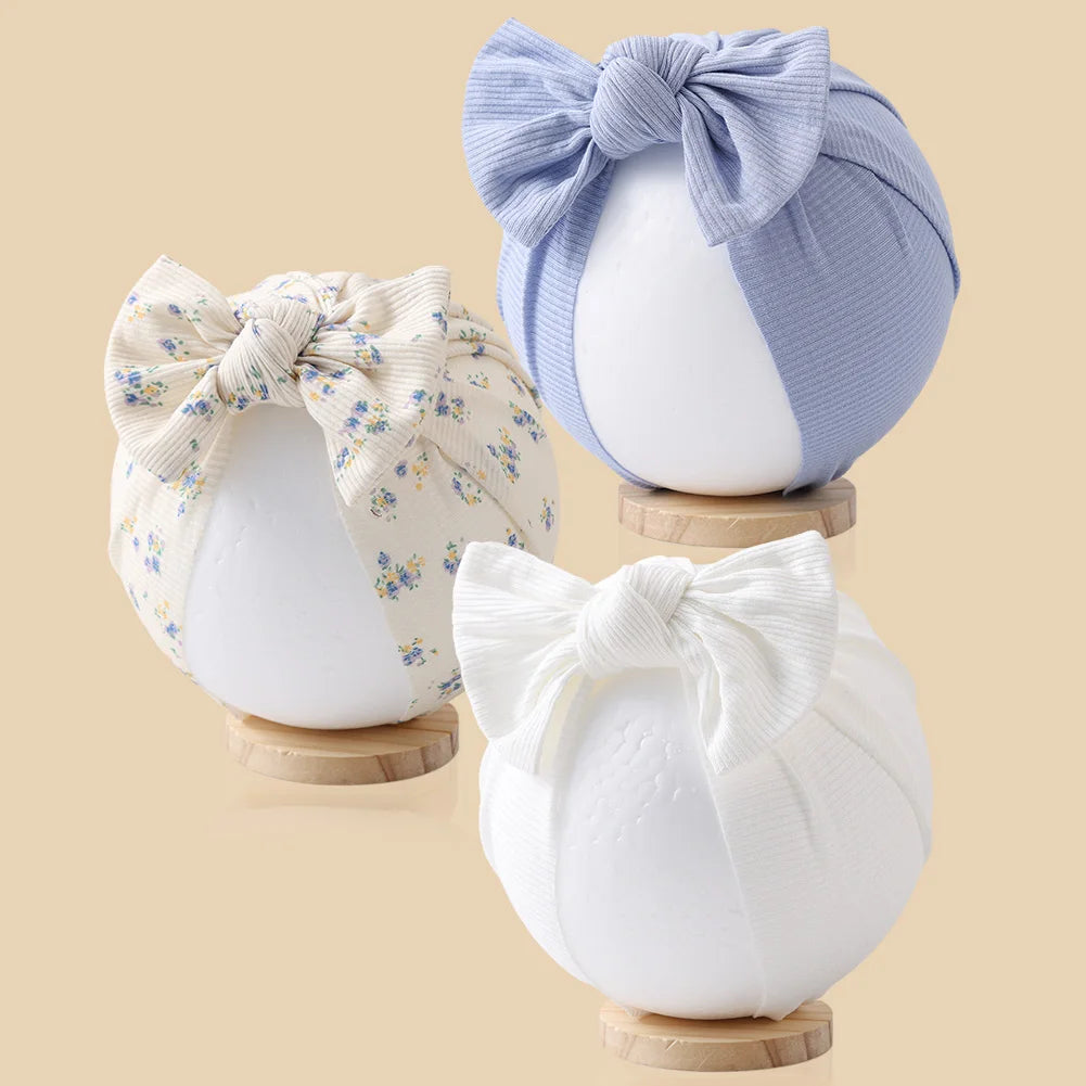 Lot de 3 bonnets turban