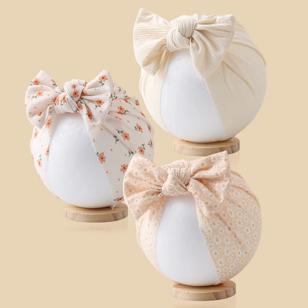 Lot de 3 bonnets turban