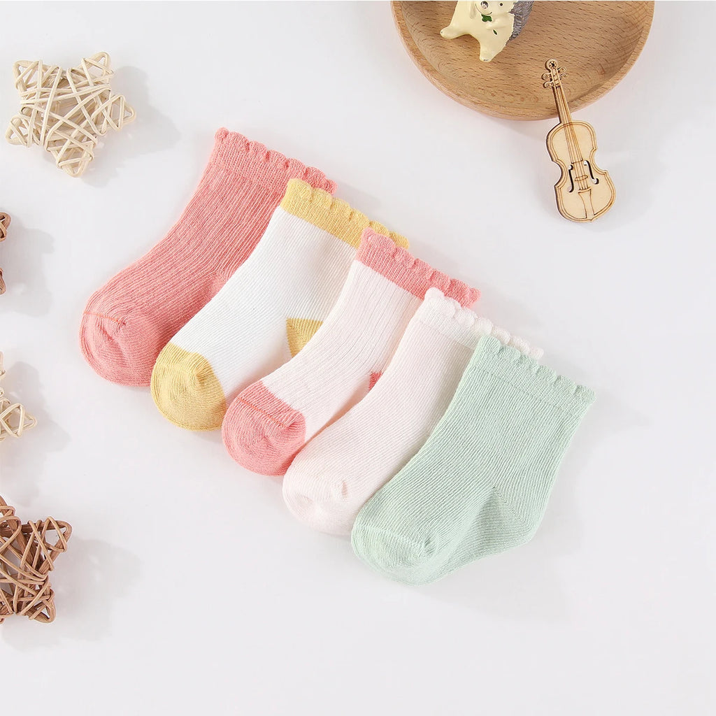 Lot de 5 paires de chaussettes mi-mollet