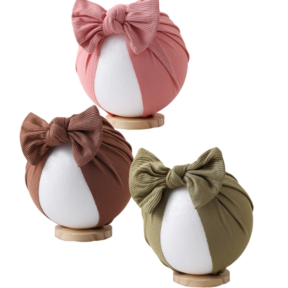 Lot de 3 bonnets turban