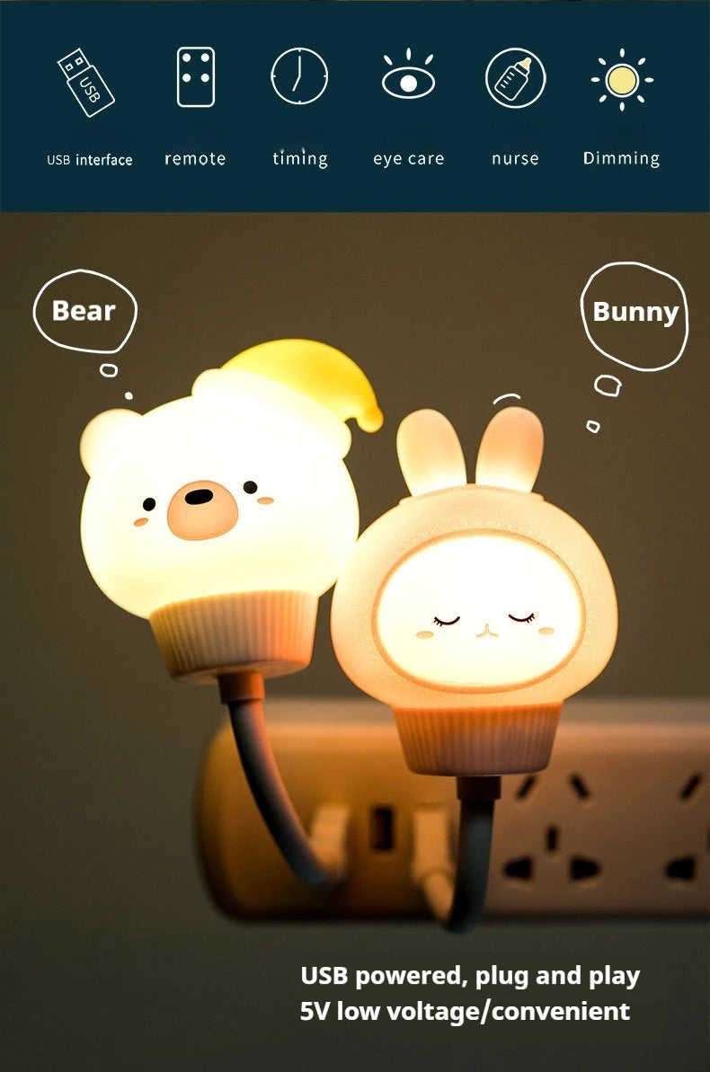 Veilleuse ourson LED USB