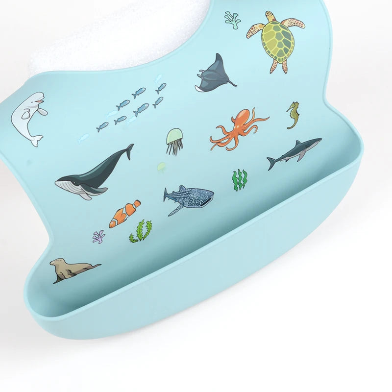 Bavoir en silicone