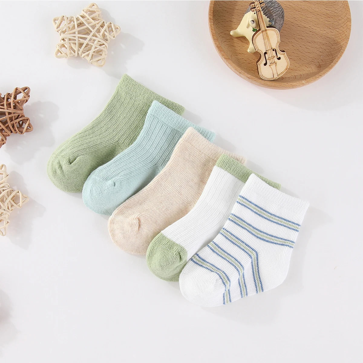 Lot de 5 paires de chaussettes mi-mollet