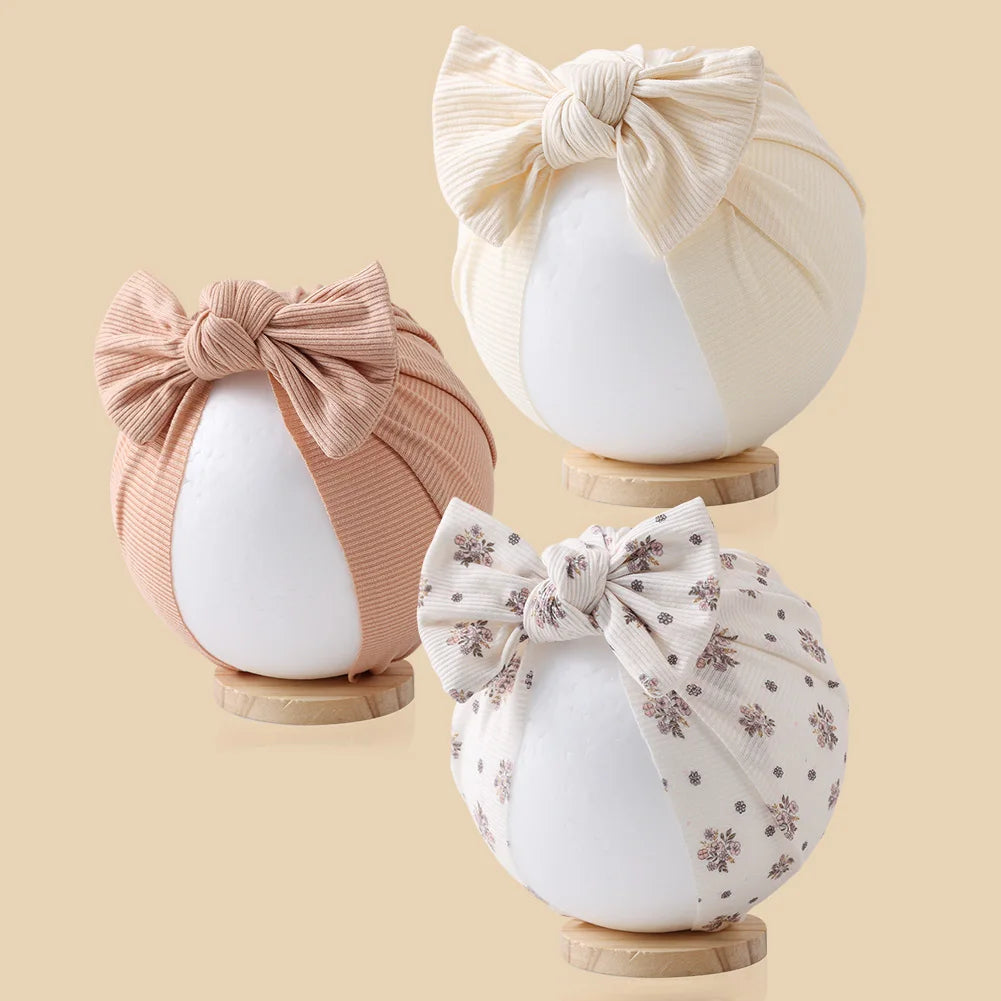 Lot de 3 bonnets turban