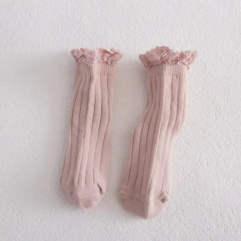 Chaussettes  avec dentelle